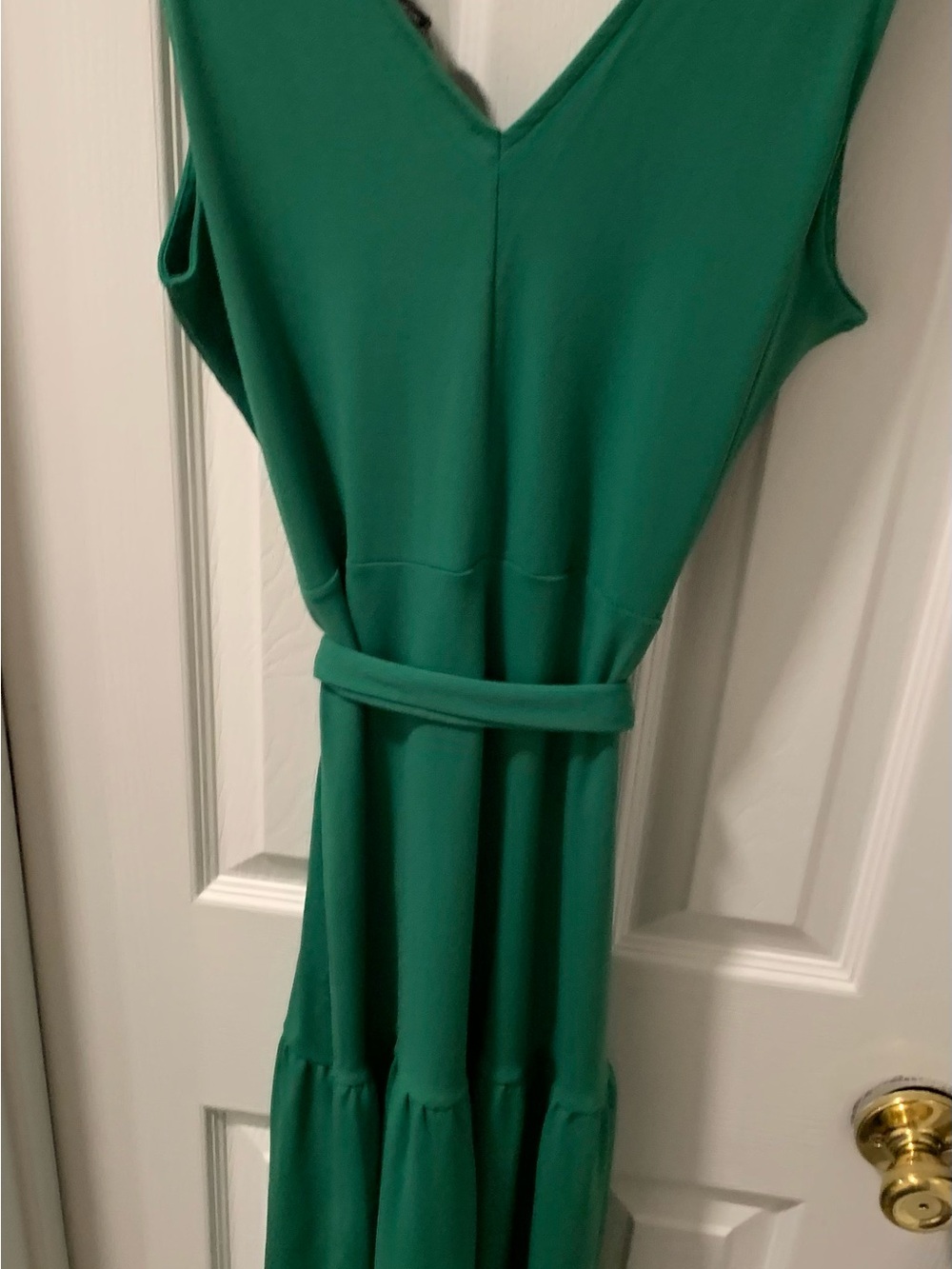 Banana Republic Emerald V-Neck Midi Dress - Picture 2 of 7